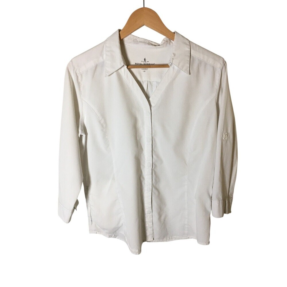 Royal Robbins Ivory Button Down Shirt
